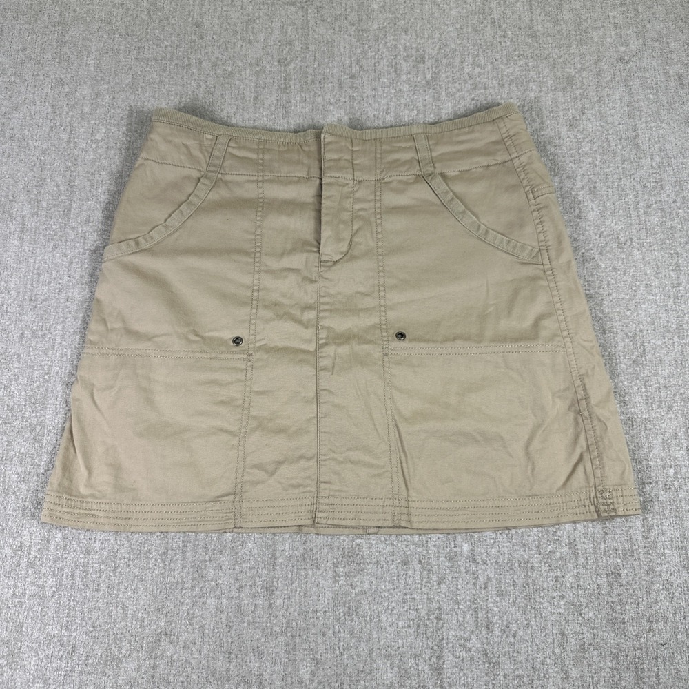 Athleta Sonora Skort Women Size 4 Beige Hiking Activewear Casual Athleisure